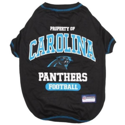 Pets First CAR-4014-XL Carolina Panthers Pet T-Shirt, Extra Large 