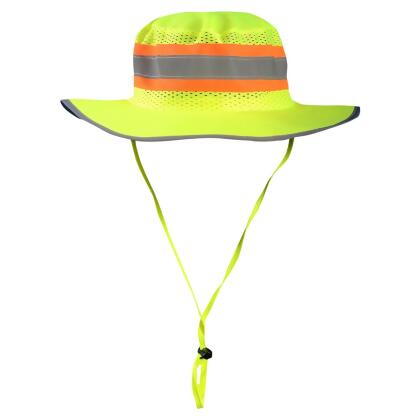 Occunomix International LUX-RNG-ST-YXL Two-Tone Solid Top Ranger Hat, Yellow - Extra Large