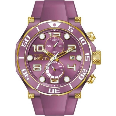 Invicta 40656 Mens Pro Diver Quartz Multifunction Dial Watch, Light Purple 