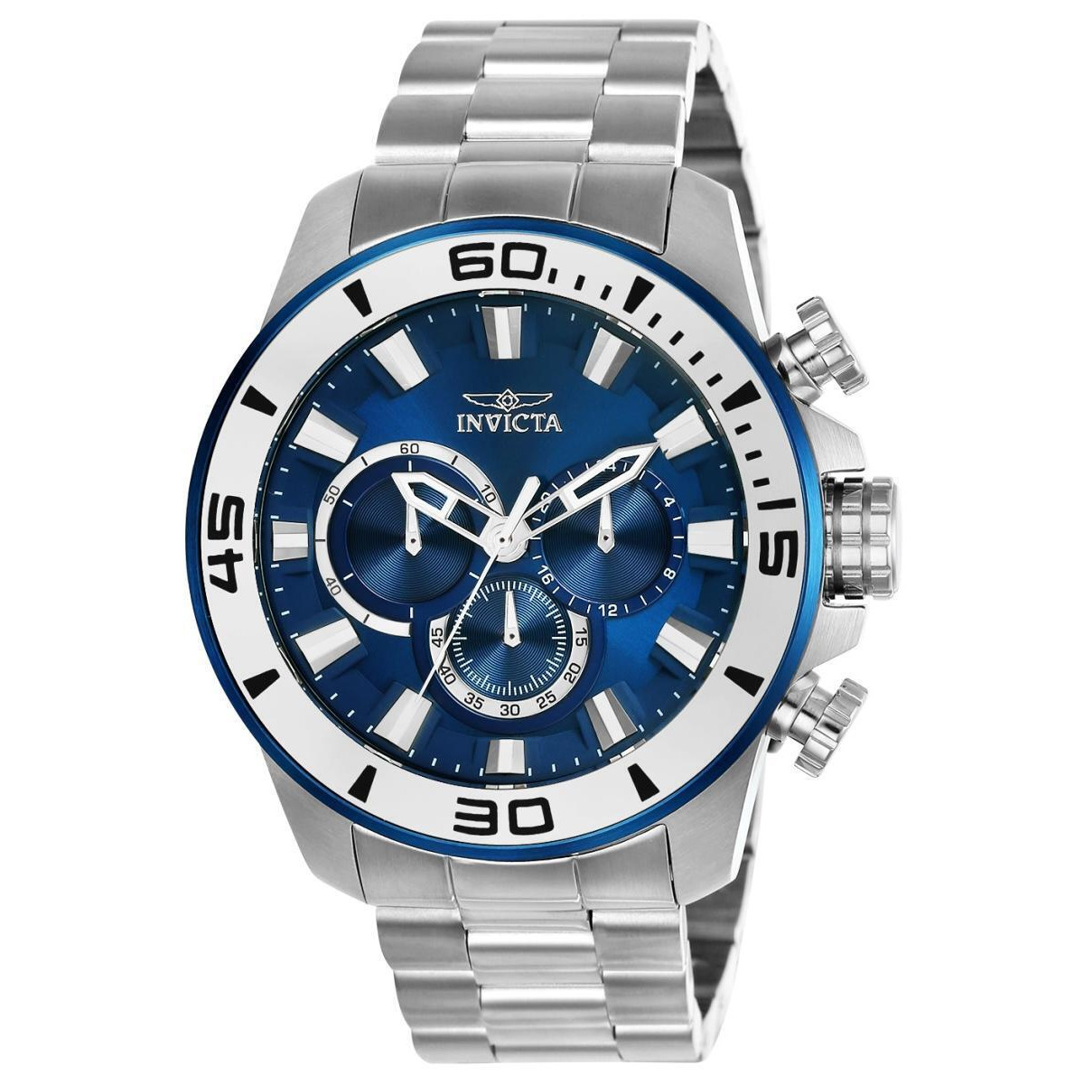 Invicta 22586 Mens Pro Diver Quartz Chronograph Dial Watch, Blue