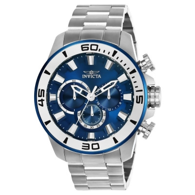 Invicta 22586 Mens Pro Diver Quartz Chronograph Dial Watch, Blue 