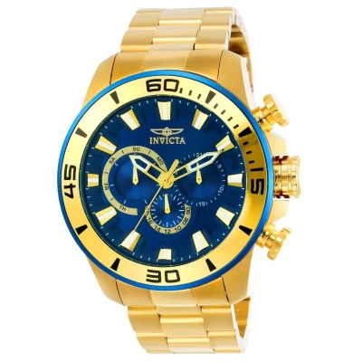Invicta 22587 Mens Pro Diver Quartz Chronograph Dial Watch, Blue 