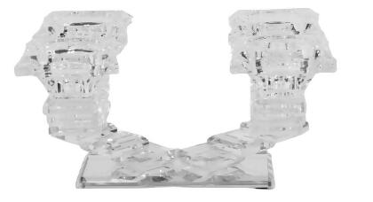 Schonfeld Collection 182671 10 x 5.5 in. 2 Branch Candelabra, Crystal 