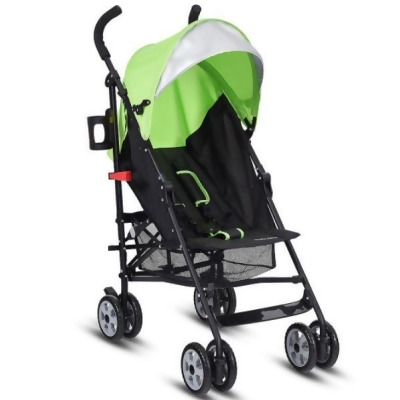 Total Tactic BB4880GN Folding Lightweight Baby Toddler Umbrella Travel Stroller, Green 