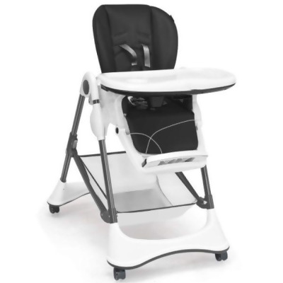 Total Tactic BB5585GR A-Shaped High Chair with 4 Lockable Wheels, Gray 