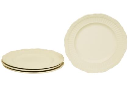 Red Vanilla FE900-402 8.5 in. Tuscan Villa Salad Plates, Creamy White - Set of 4