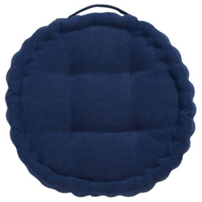 Safavieh FLP1021C Alaris Round Floor Pillow, Dark Blue 