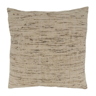 Saro Lifestyle 3526.OM20SP 20 in. Textured Square Poly-Filled Pillow, Oatmeal 