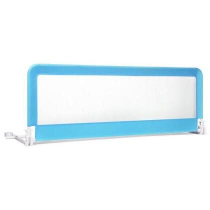Total Tactic BB0486BL 59 in. Folding Breathable Baby Bed Rail Guard with Safety Strap, Blue