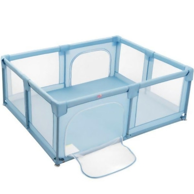 Total Tactic BB5560BL Baby Playpen Extra Large Kids Activity Center Safety Play, Blue 