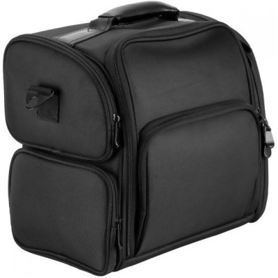 Ver Beauty VP012-92 Soft-Sided Professional Travel Makeup Case with Removable Clear Bags, Black 