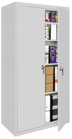 Steel Cabinets USA FS-357-G Fixed Shelf Home Storage Center - Gray, 30 x 15 x 72 in.