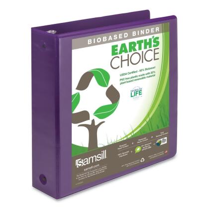 Samsill Earth's Choice Plant-Based Economy Round Ring View Binders