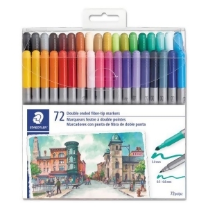 UPC 007817042803 product image for Staedtler 3200Tb7202 Double Ended Markers, Assorted Colors - Pack of 72 - All | upcitemdb.com