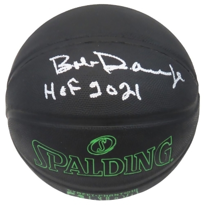 Schwartz Sports Memorabilia DANBSK207 Bob Dandridge Signed Spalding Phantom NBA Basketball with HOF 2021, Black 
