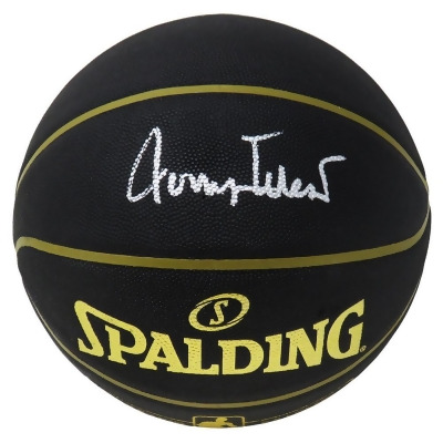 Schwartz Sports Memorabilia WESBSK207 14 in. Jerry West Signed Spalding Elevation NBA Basketball, Black 