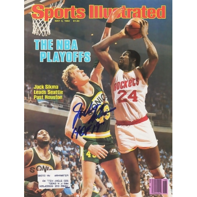 Schwartz Sports Memorabilia SIKMAG200 8 x 10 in. Jack Sikma Signed Seattle Supersonics Sports Illustrated May 3, 1982 Original NBA Magazine with HOF 19 Inscription 