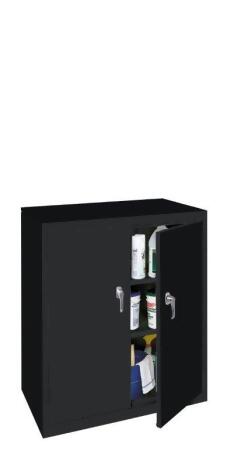 Steel Cabinets USA BL-363-RED Counter High Cabinet with 1 Fixed Shelf - Red, 36 x 18 x 42 in. 