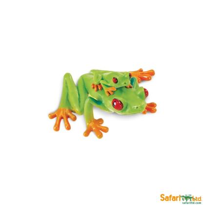 Safari 100120 Red-Eyed Tree Frog Figurine, Multi Color 