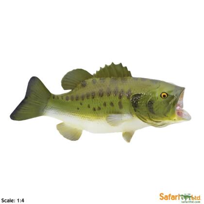 Safari 265629 Largemouth Bass Figurine, Multi Color 