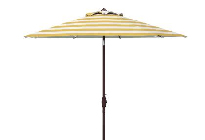 Safavieh PAT8104C 11 ft. Iris Fashion Line Umbrella, Orange Stripe 
