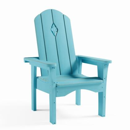 Uwharrie Chair S314-028 Cali Wood Lounge Chair, Robins Egg Pine - 30 x 33.5 x 42 in. 