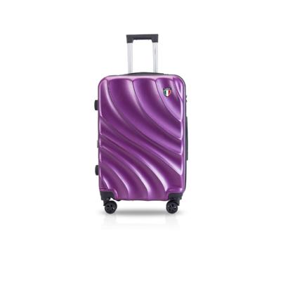 TUCCI T0283-20in-DKPUR 20 in. Cremosa T0283 ABS Carry-On Luggage, Dark Purple 