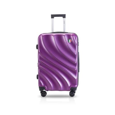 TUCCI T0283-24in-DKPUR 24 in. Cremosa T0283 ABS Carry-On Luggage, Dark Purple 