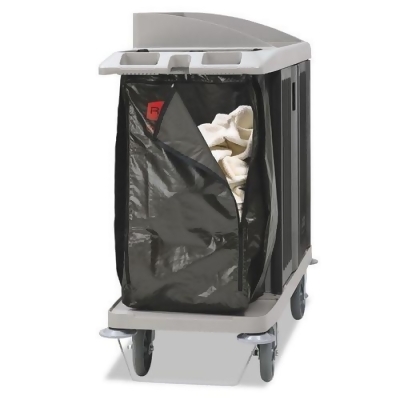 Rubbermaid Commercial RCP1966885 25 gal Replacement Zippered Vinyl Cleaning Cart Bag, Brown 