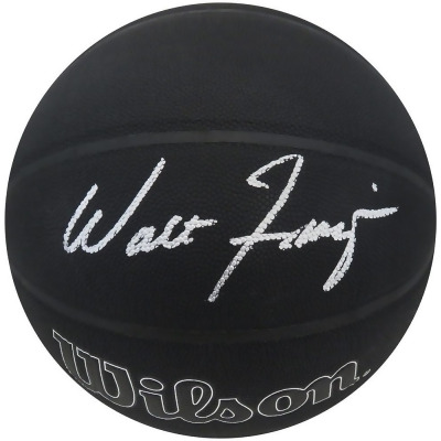 Schwartz Sports Memorabilia FRABSK205 Walt Frazier Signed Wilson 75th Anniversary Logo NBA Basketball, Black 