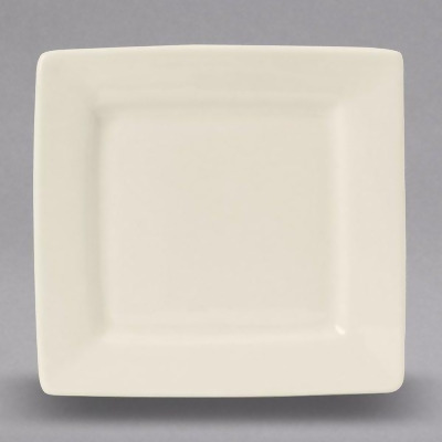Tuxton BEH-064F Eggshell Square Plate, Ivory 