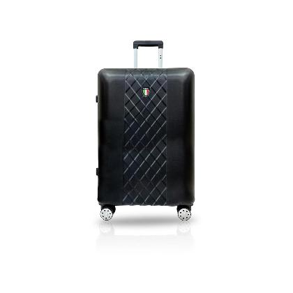 TUCCI T0330-24in-BLK 24 in. Borsetta T0330 ABS Carry-On Luggage, Black 