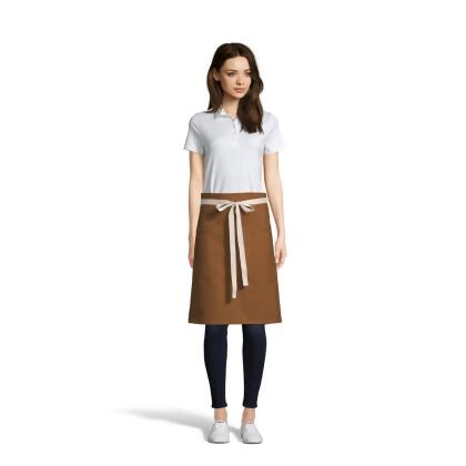Uncommon Threads 3117-C12W4 24 x 34 in. Moxie Waist Canvas Apron with Natural Webbing, Walnut 