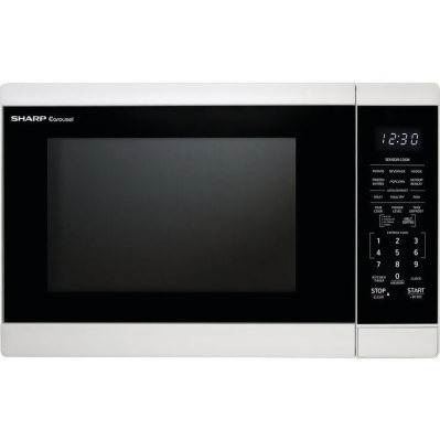 Sharp ZSMC1461HW 1.4 cu. ft. 1100W Countertop Microwave Oven, White 