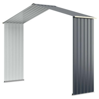 Total Tactic GT3732GR-A Outdoor Storage Shed Extension Kit, Gray 
