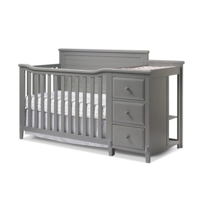 Sorelle Furniture 1350-WG Berkley Changer Panel Crib, Weathered Gray 