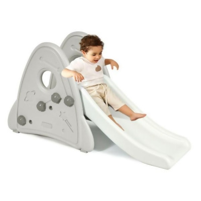 Total Tactic TY327806HS Freestanding Baby Slide Indoor First Play Climber Slide Set for Boys Girls, Gray 
