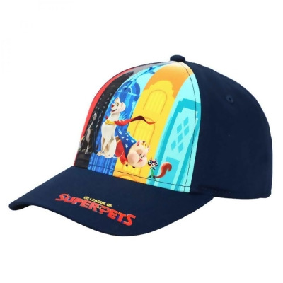 Super Pets 854495 DC League of Super-Pets Youth Snapback Hat, Blue 