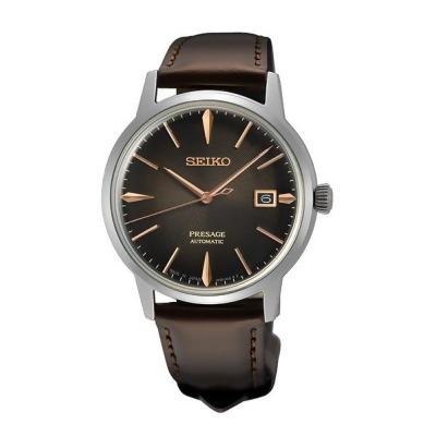 Seiko Clocks SRPJ17 39.5 mm Men Automatic Watch, Brown 