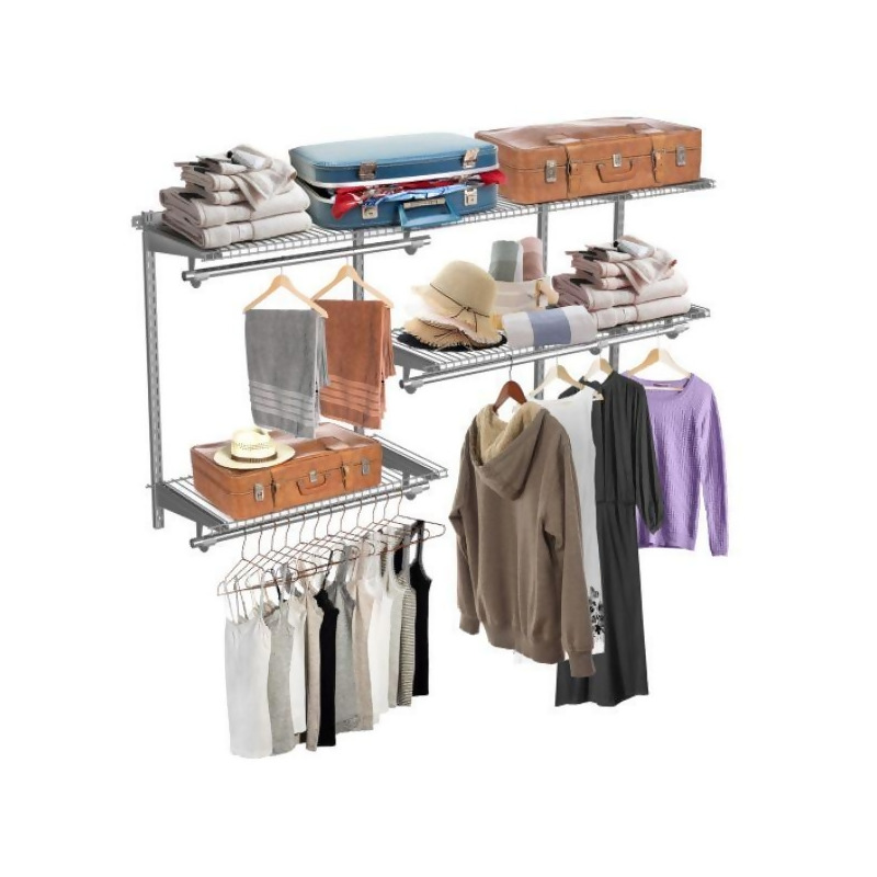 Custom Closet Organizer Shelves System Kit Expandable Clothes