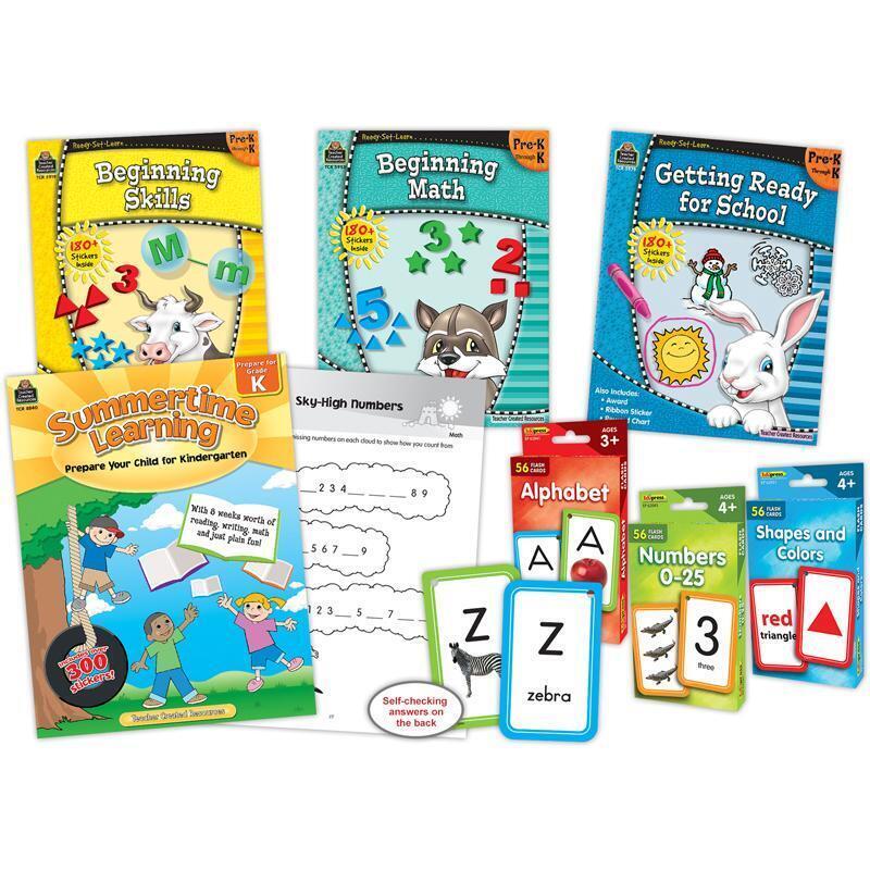 Teacher Created Resources TCR32397 Learning at Home PreK Kit, Multi Color