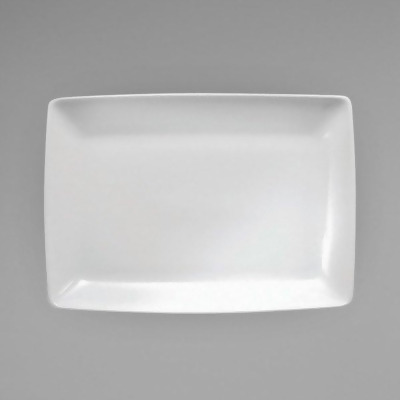 Oneida R4020000371S 13 x 9 in. Porcelain Rectangle Platter, Bright White 