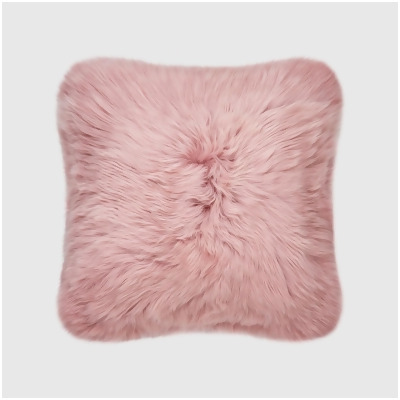 THE MOOD MDL221302 ECLECTIC SHEEPSKIN 20X20 PILLOW, ROSA 