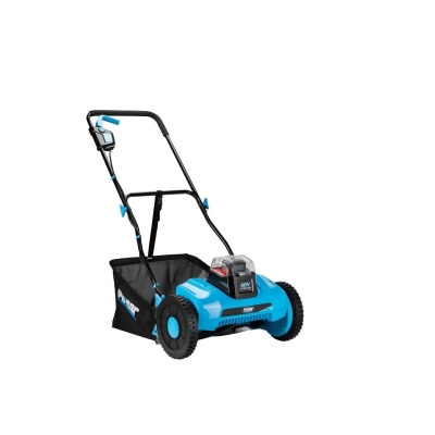 Pulsar PTG2216 16 in. 40V Lithium Ion Cordless Cutting Path Reel Mower with 2Ah Battery, Blue 