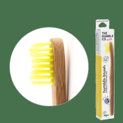 The Humble 783709 Kid Ultra Soft Toothbrush, Yellow - 12 Piece 