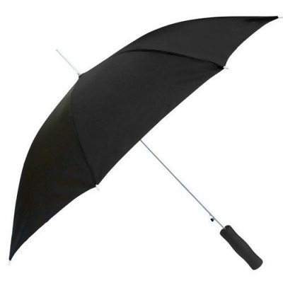 RainWorthy 065-48BLK 48 in. Solid Color Umbrella, Black - Case of 24 