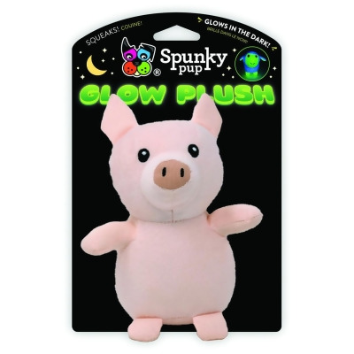 Spunky 602615 MP24 Pup 3154 Small Pink Glow Plush Pig Toy, Pink - Small 