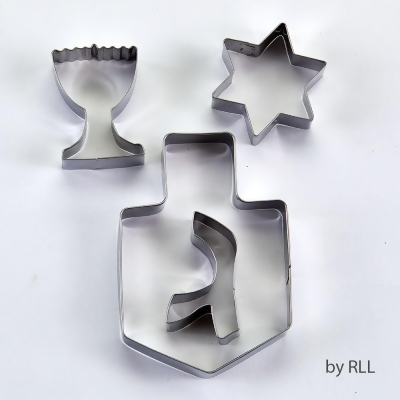 Rite Lite KWC-19165 6 x 5 ft. Chanukah Stainless Cookie Cutters, 4 Asstorted Shapes - Pack of 6 