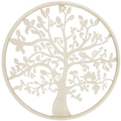 Safavieh PAT5039A 20 in. Tree of Life Wall Art, Pearl White 