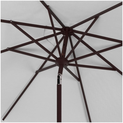 Safavieh PAT8100K 11 ft. Zimmerman Market Umbrella, White 